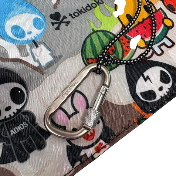 LeSportsac Tokidoki Caramella Pouch Inferno w/ Qee Keychain Rare Retired NWT HTF - Picture 4 of 12